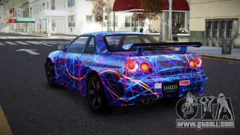 Nissan Skyline R34 Selyn S5 for GTA 4