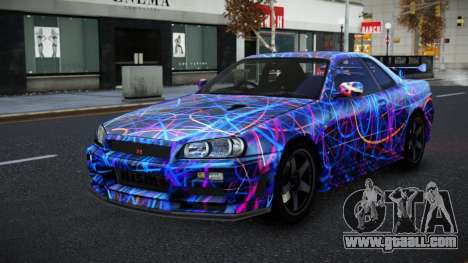 Nissan Skyline R34 Selyn S5 for GTA 4