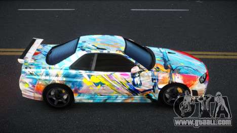 Nissan Skyline R34 Selyn S9 for GTA 4