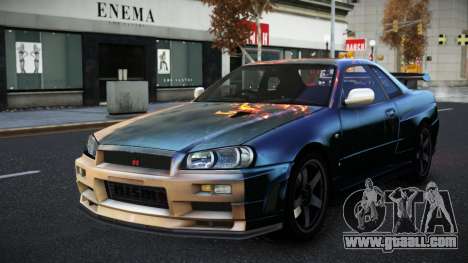 Nissan Skyline R34 Selyn S3 for GTA 4