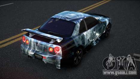 Nissan Skyline R34 Selyn S7 for GTA 4