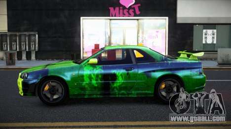 Nissan Skyline R34 Selyn S8 for GTA 4