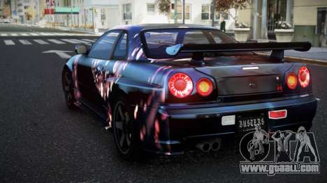 Nissan Skyline R34 Selyn S4 for GTA 4