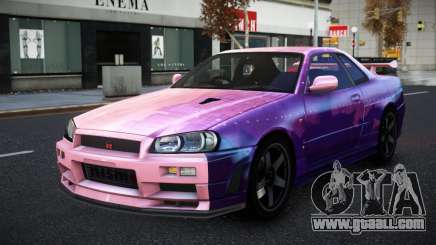 Nissan Skyline R34 Selyn S10 for GTA 4
