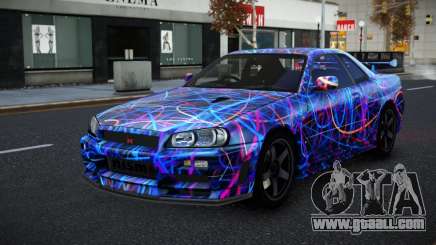 Nissan Skyline R34 Selyn S5 for GTA 4