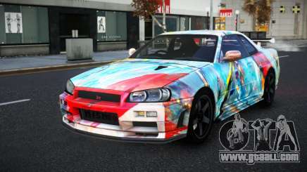 Nissan Skyline R34 Selyn S9 for GTA 4