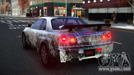 Nissan Skyline R34 Conia S5 for GTA 4