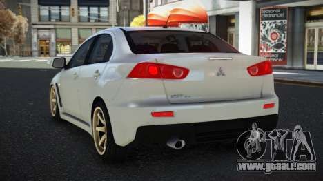 Mitsubishi Lancer Evolution X Ruta for GTA 4