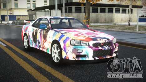 Nissan Skyline R34 Ganleen S2 for GTA 4