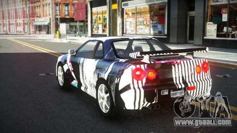 Nissan Skyline R34 Ganleen S10 for GTA 4