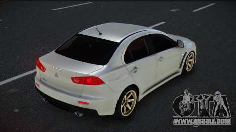 Mitsubishi Lancer Evolution X Ruta for GTA 4