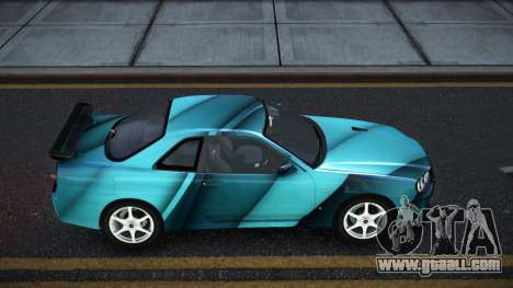 Nissan Skyline R34 Ganleen S3 for GTA 4