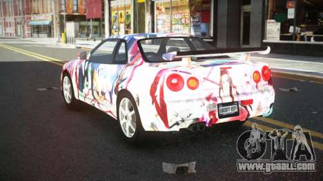 Nissan Skyline R34 Ganleen S2 for GTA 4