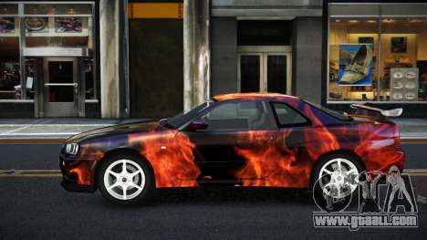 Nissan Skyline R34 Ganleen S9 for GTA 4