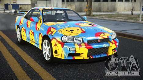 Nissan Skyline R34 Ganleen S5 for GTA 4