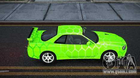 Nissan Skyline R34 Ganleen S8 for GTA 4