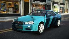 Nissan Skyline R34 Ganleen S3 for GTA 4