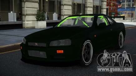 Nissan Skyline R34 Devyem for GTA 4