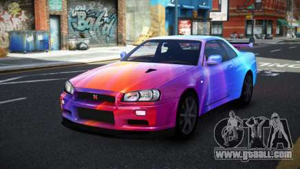 Nissan Skyline R34 Conia S8 for GTA 4