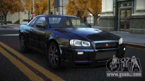 Nissan Skyline R34 Gaselly S14 for GTA 4