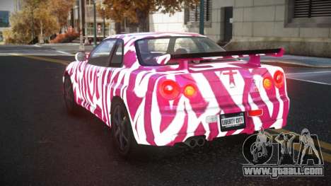 Nissan Skyline R34 Gaselly S4 for GTA 4