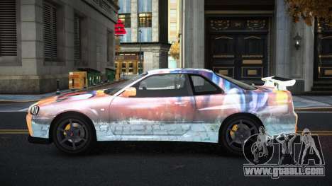 Nissan Skyline R34 Gaselly S5 for GTA 4