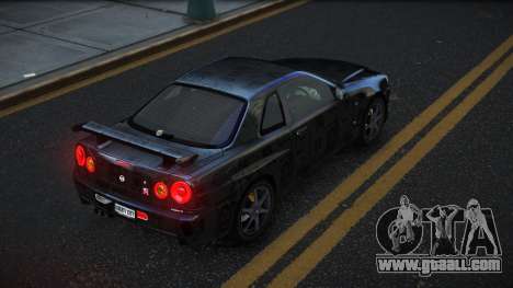 Nissan Skyline R34 Gaselly S14 for GTA 4