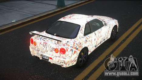 Nissan Skyline R34 Gaselly S1 for GTA 4