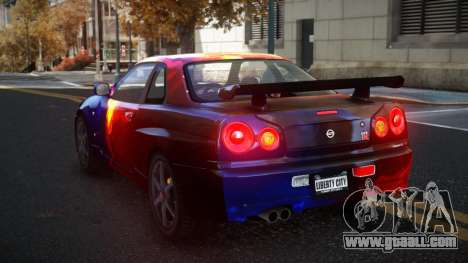Nissan Skyline R34 Gaselly S7 for GTA 4
