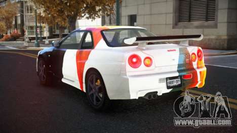 Nissan Skyline R34 Gaselly S9 for GTA 4