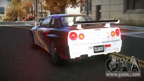 Nissan Skyline R34 Gaselly S10 for GTA 4