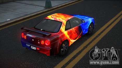 Nissan Skyline R34 Gaselly S7 for GTA 4