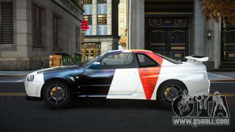 Nissan Skyline R34 Gaselly S9 for GTA 4