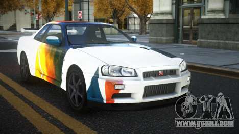 Nissan Skyline R34 Gaselly S9 for GTA 4