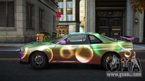 Nissan Skyline R34 Gaselly S2 for GTA 4