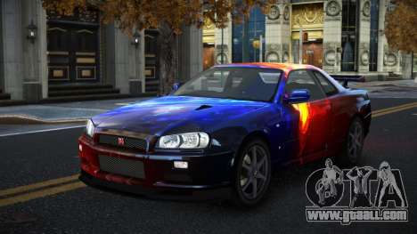 Nissan Skyline R34 Gaselly S7 for GTA 4