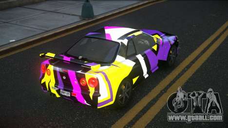 Nissan Skyline R34 Gaselly S3 for GTA 4