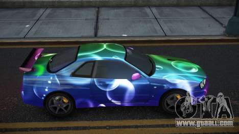 Nissan Skyline R34 Gaselly S2 for GTA 4