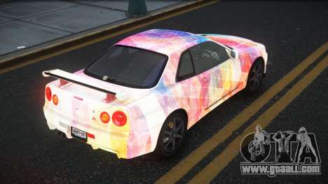 Nissan Skyline R34 Gaselly S12 for GTA 4