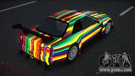 Nissan Skyline R34 Jagrao S8 for GTA 4