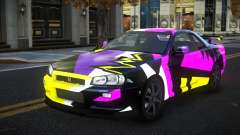 Nissan Skyline R34 Gaselly S3 for GTA 4