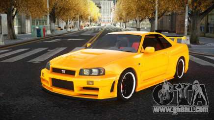Nissan Skyline R34 Zecape for GTA 4