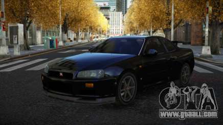 Nissan Skyline R34 Wucweraye for GTA 4