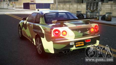 Nissan Skyline R34 Calosca S11 for GTA 4