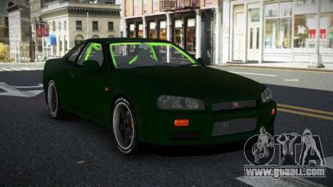 Nissan Skyline R34 Uwah for GTA 4