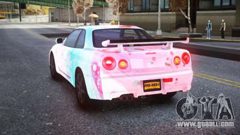 Nissan Skyline R34 Owyna S4 for GTA 4