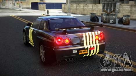 Nissan Skyline R34 Calosca S2 for GTA 4
