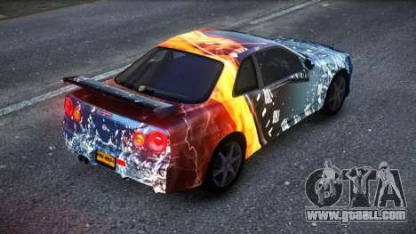 Nissan Skyline R34 Owyna S10 for GTA 4