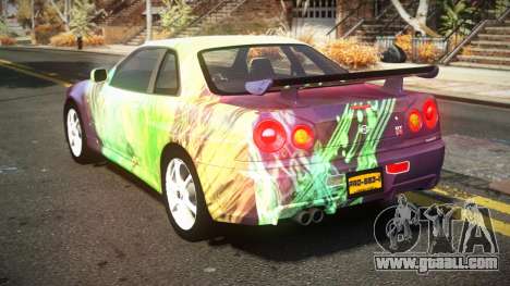 Nissan Skyline R34 Nehgan S7 for GTA 4