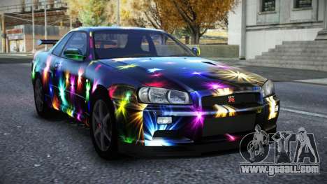Nissan Skyline R34 Owyna S2 for GTA 4
